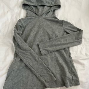 Open Back Hooded Long Sleeve